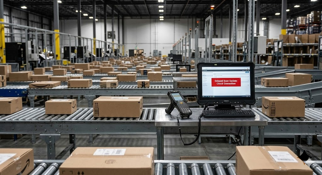 Delayed package scan causing tracking status update issues